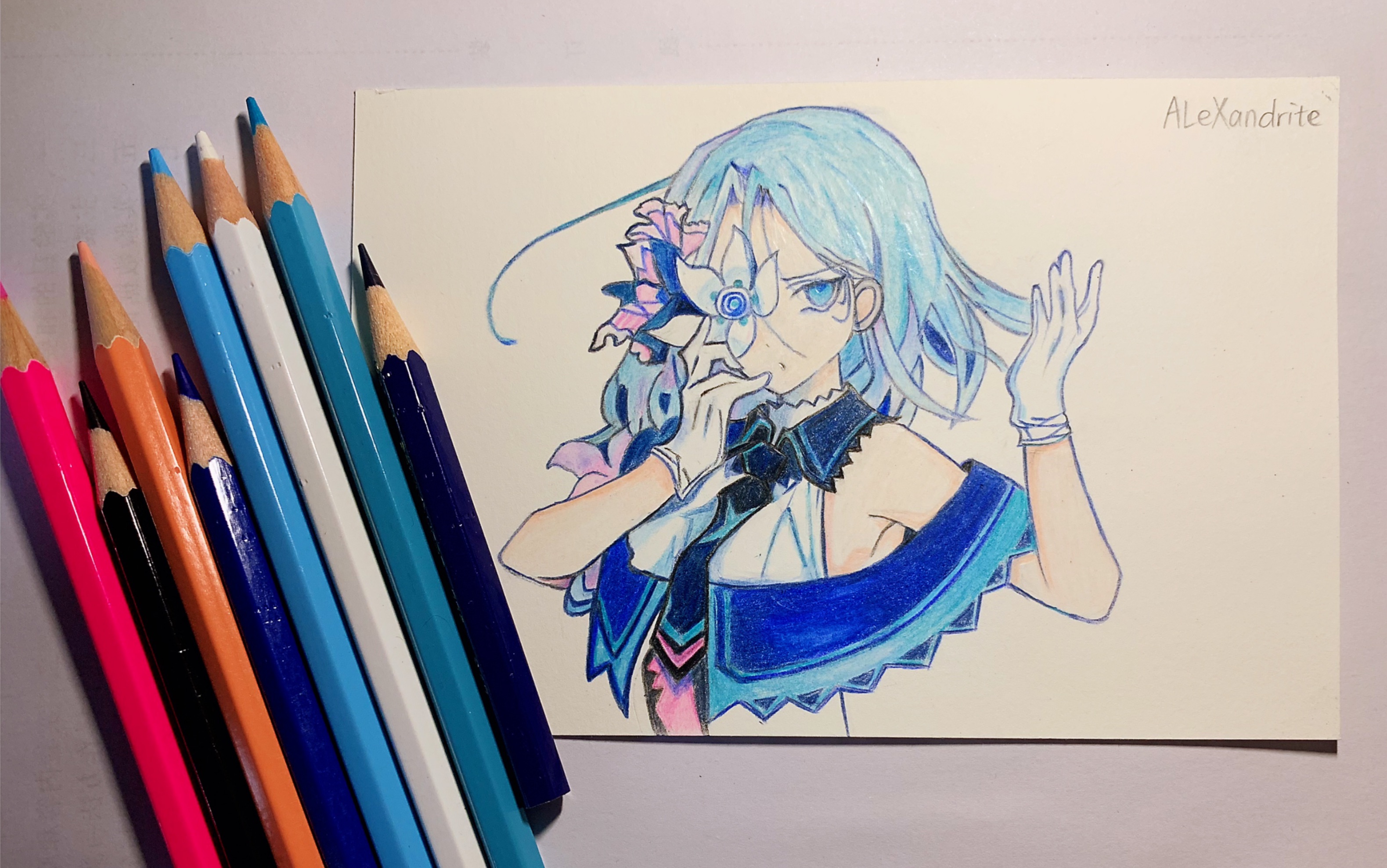 【彩铅/arcaea】演示如何"擦除"咲弥小姐姐
