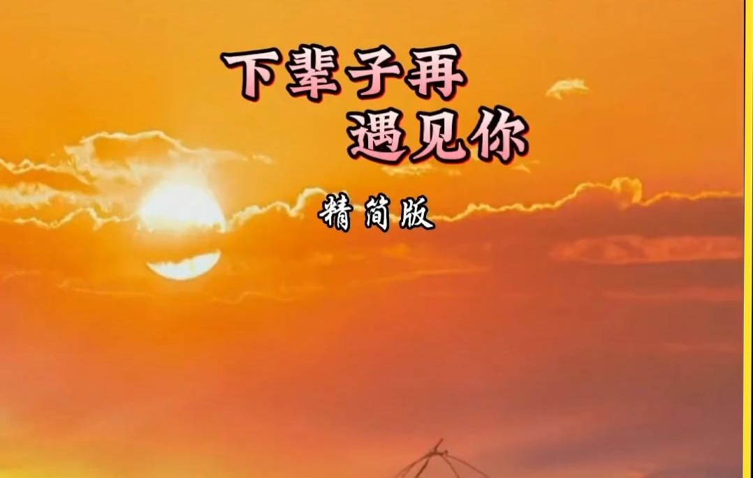 《下辈子再遇见你》遇见的都是天意,把爱绘成最美的风景