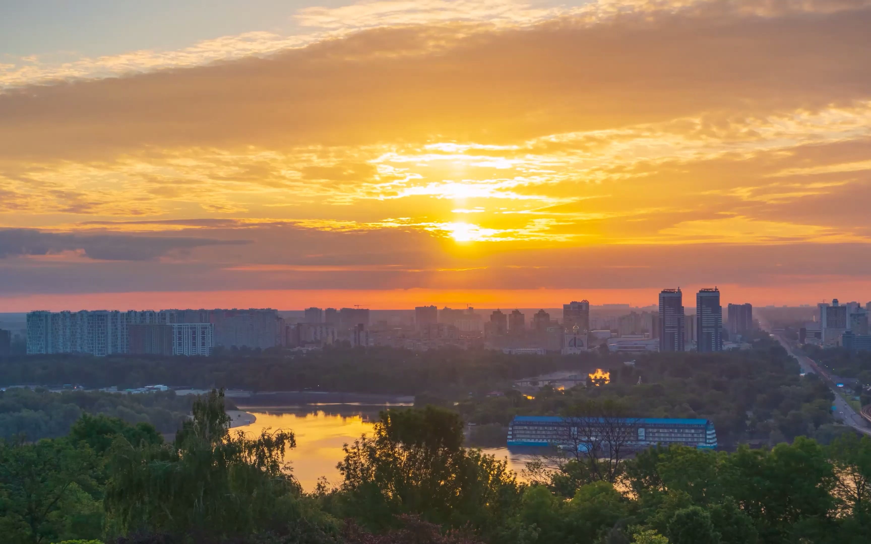 基辅夏天日出延时 Kyiv 2021 Timelapse哔哩哔哩bilibili