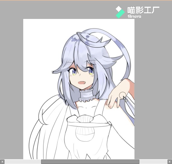 活动作品sai2用自动笔刷画一只绯衣响