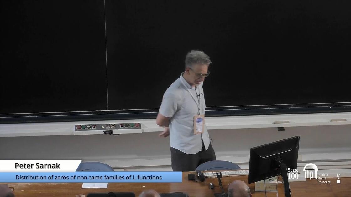 Non Zero Function Peter Sarnak - Distribution of zeros of non-tame families of L ...