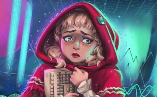 [图]Neon Little Red Hidding Hood