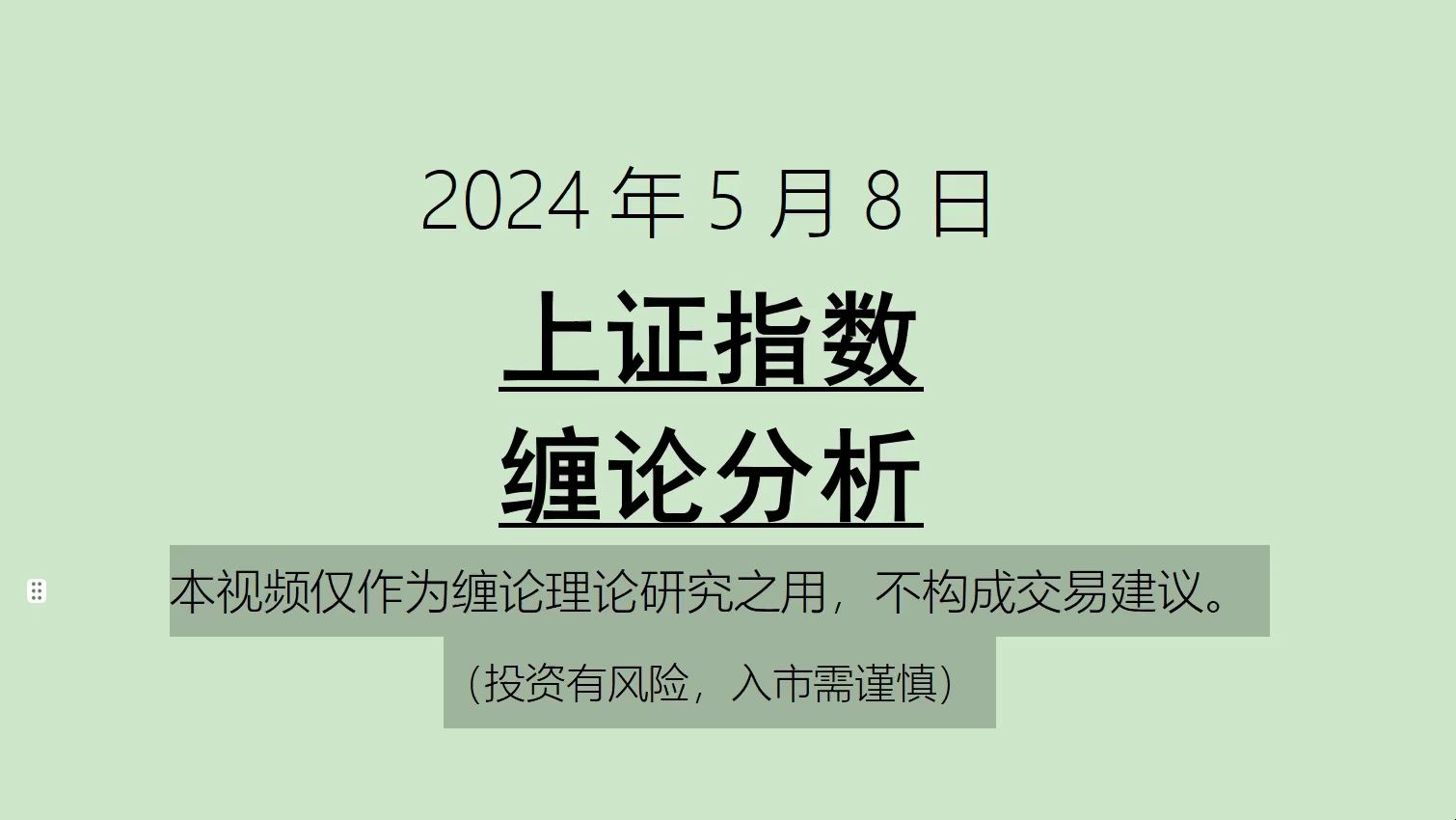 [图]《2024-5-8上证指数之缠论分析》