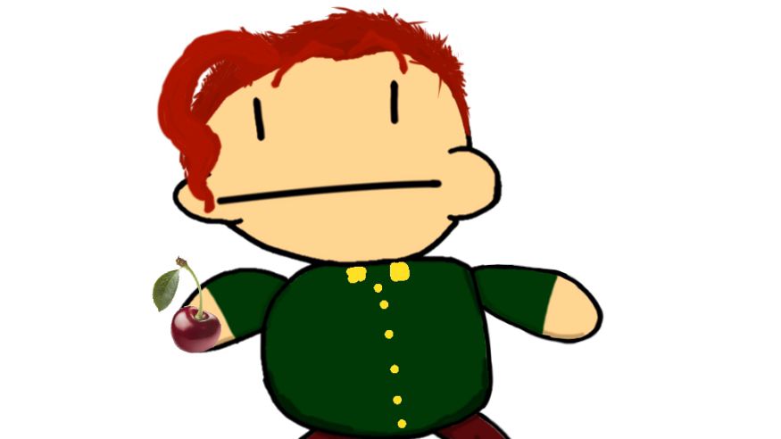 正在吃樱桃的卡q因