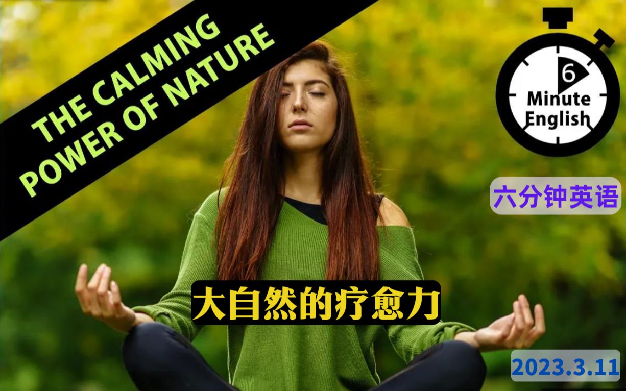 【2023.3.11】六分钟英语 大自然的疗愈力 The Calming Power of Nature哔哩哔哩bilibili