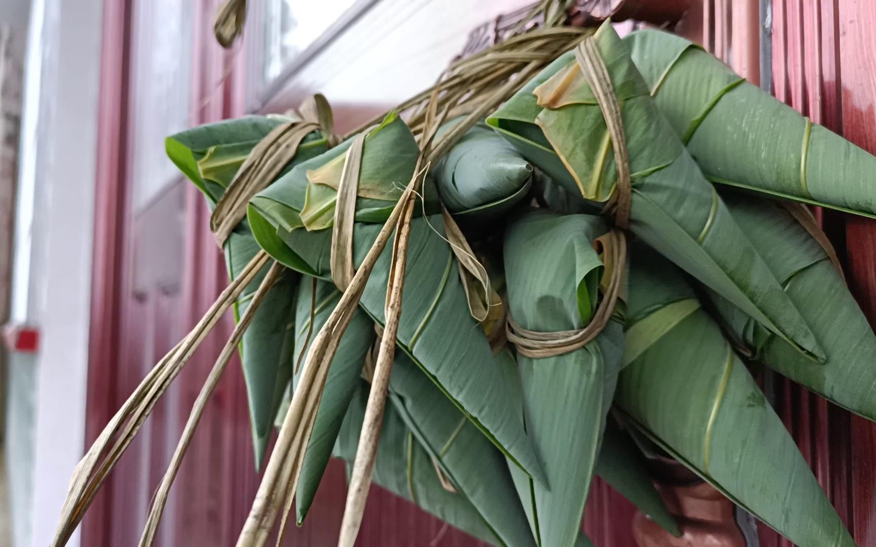 【羊角粽】少数民族的独特羊角棕,喜欢吃只有粽叶香的粽子!