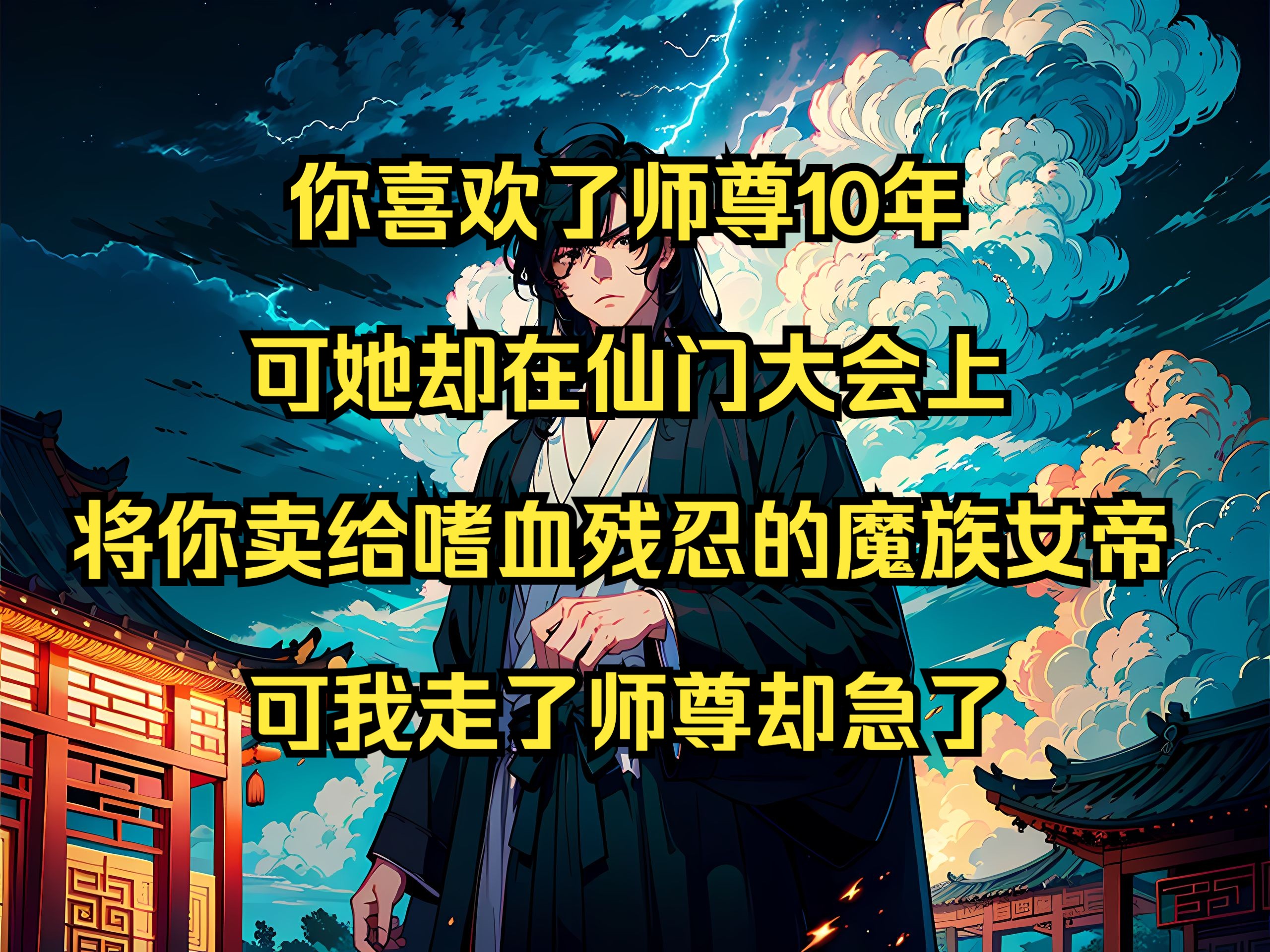 [图]你喜欢了师尊10年，可她却在仙门大会上，将你卖给嗜血残忍的魔族女帝，可我走了，师尊却急了......