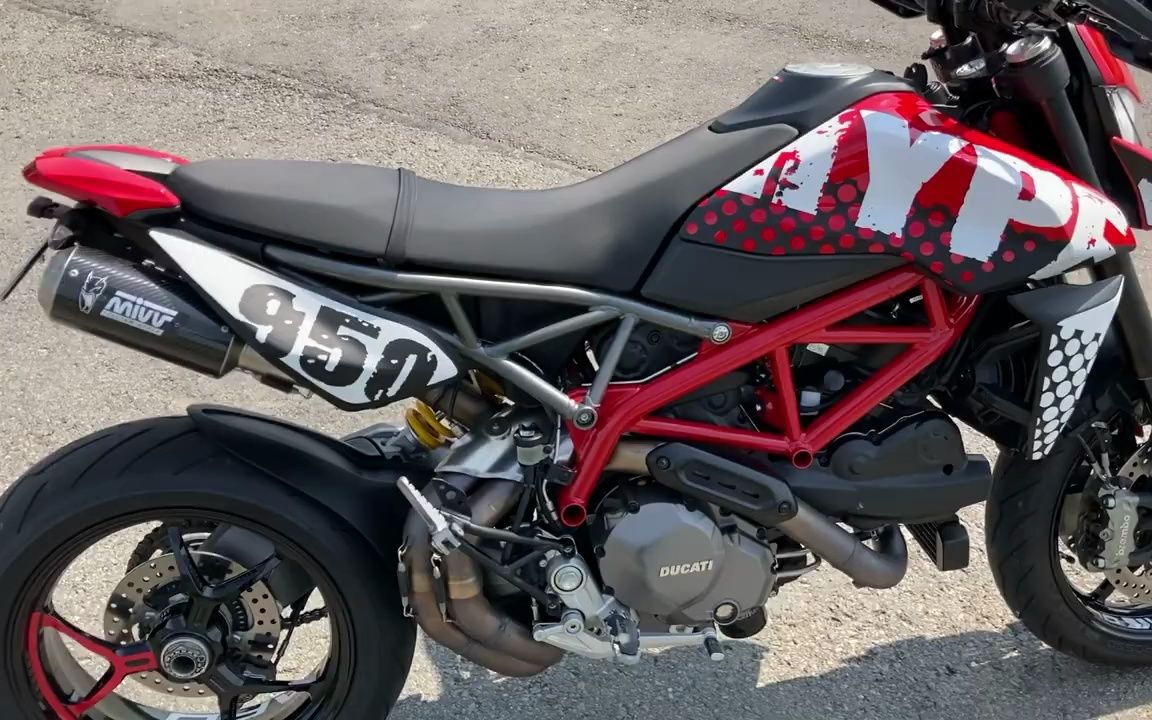 杜卡迪骇客950 mivv恶魔排气声浪展示-改装控-改装控-哔哩哔哩视频