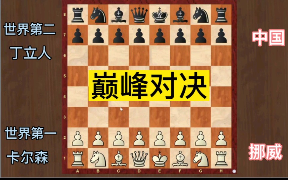 [图]世界排名第一和世界排名第二棋手的巅峰对决