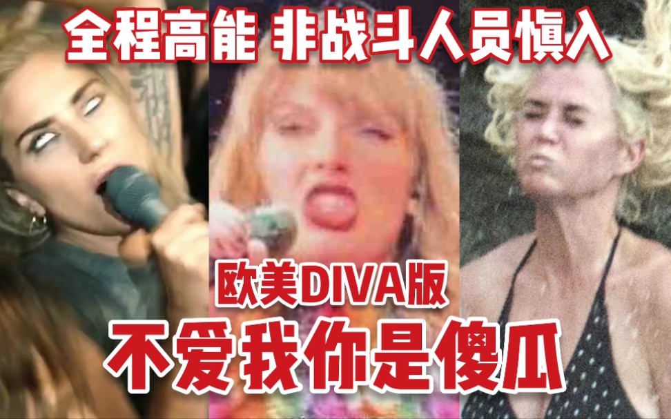 【欧美DIVA版】不爱我你是傻瓜/全程小品,非战斗人员慎入!!哔哩哔哩bilibili