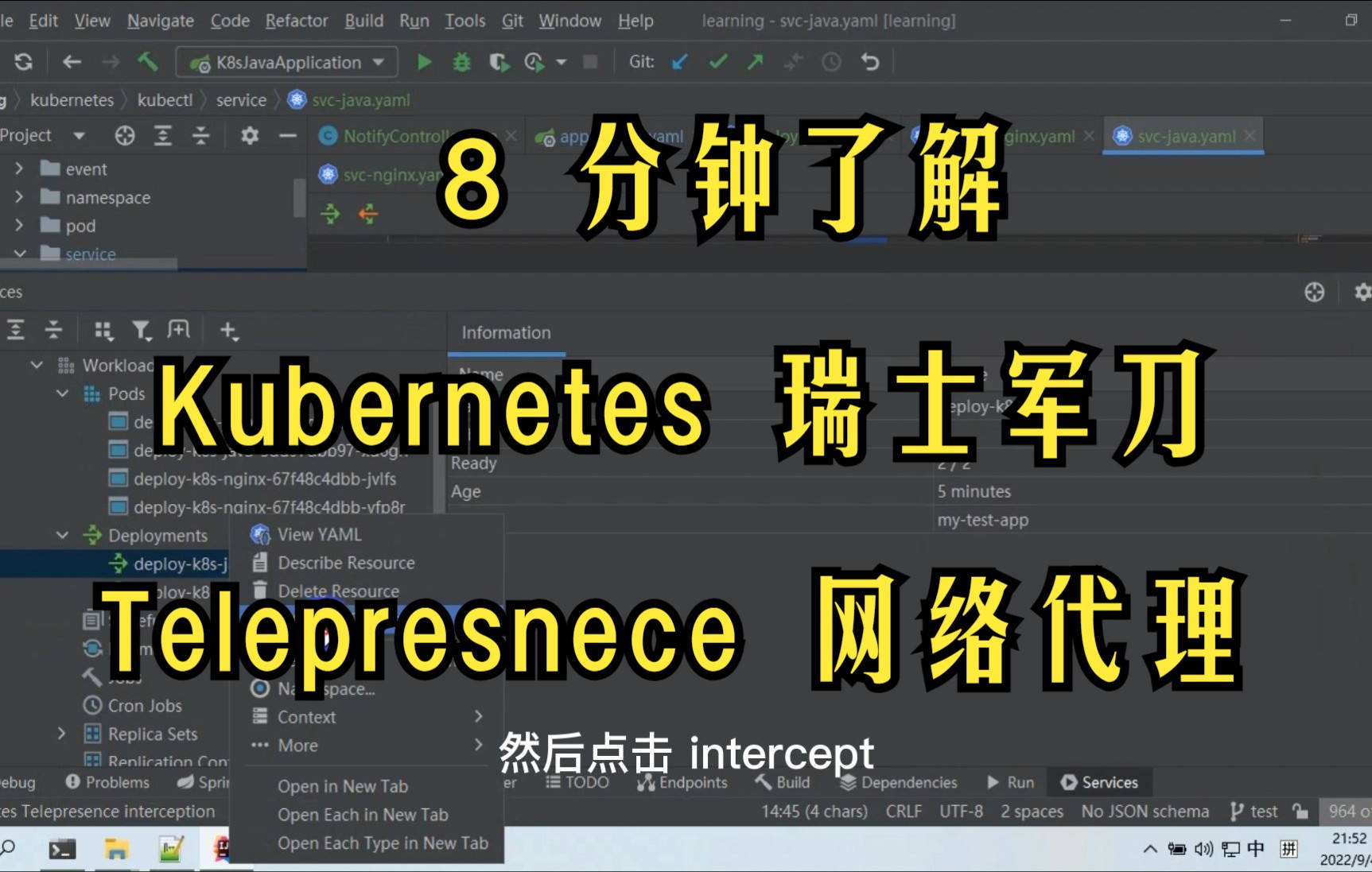 IDEA 使用 Kubernetes 瑞士军刀 Telepresence 进行网络代理哔哩哔哩bilibili