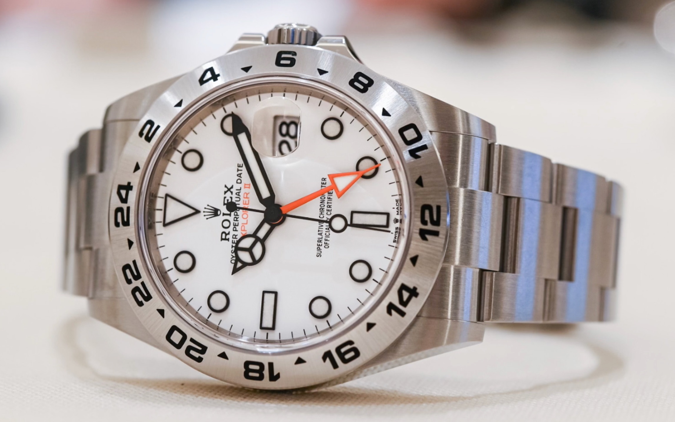 rolexexplorerii劳力士探二216570白盘测评bijoudiamondjewellery