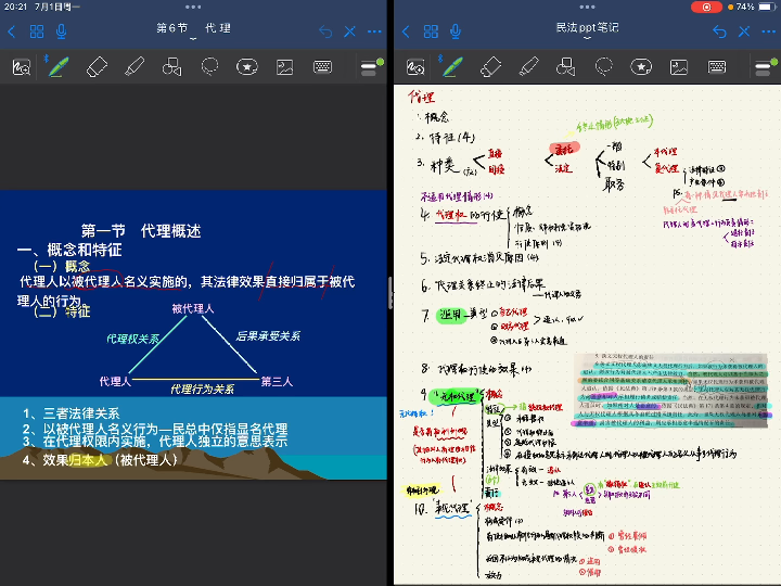 期末马工程思维导图梳理《民法总则篇》——代理