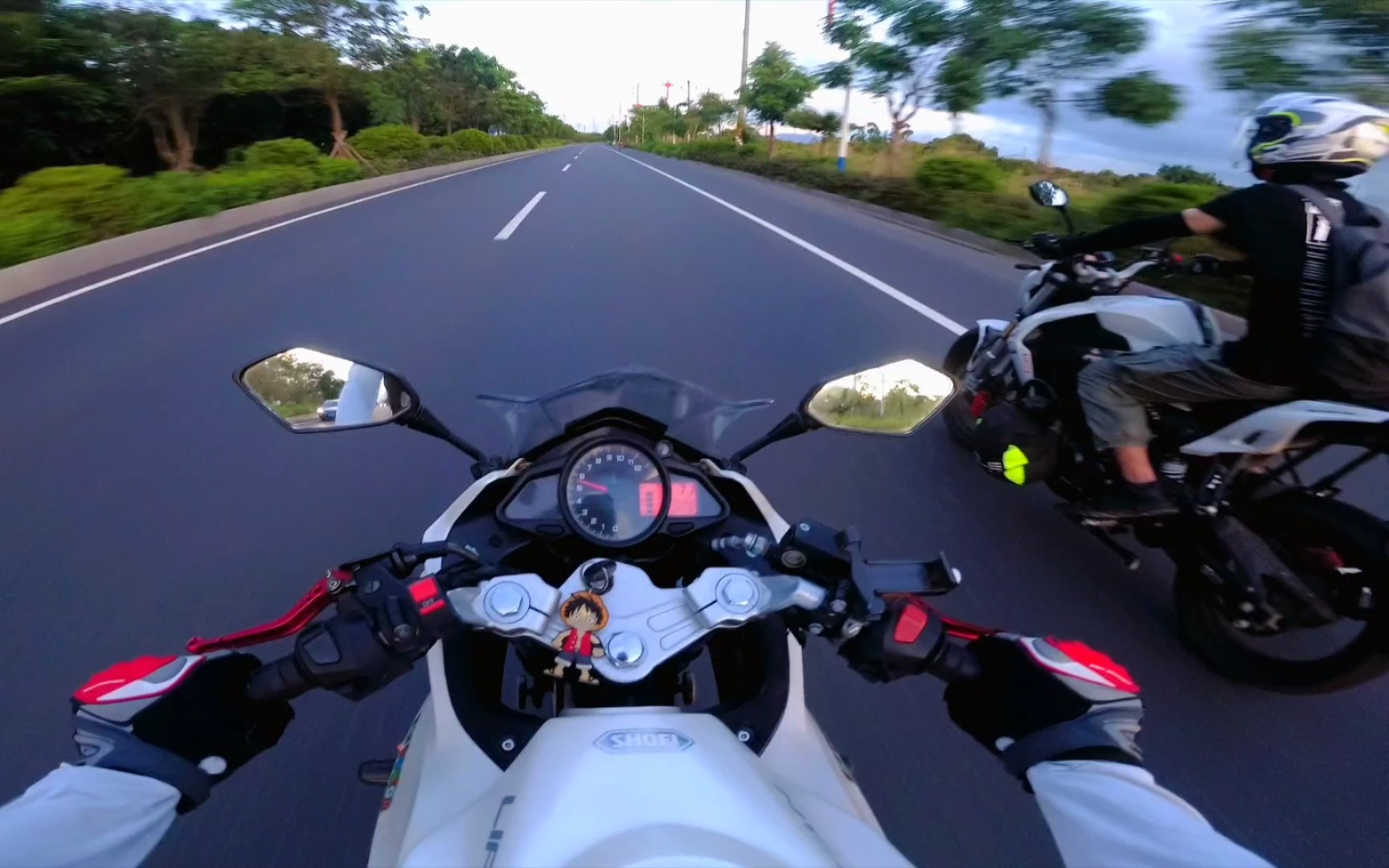 时隔两个月的出行,针不戳力帆kpr150 和 贝纳利小迅龙150 淋淋雨吧