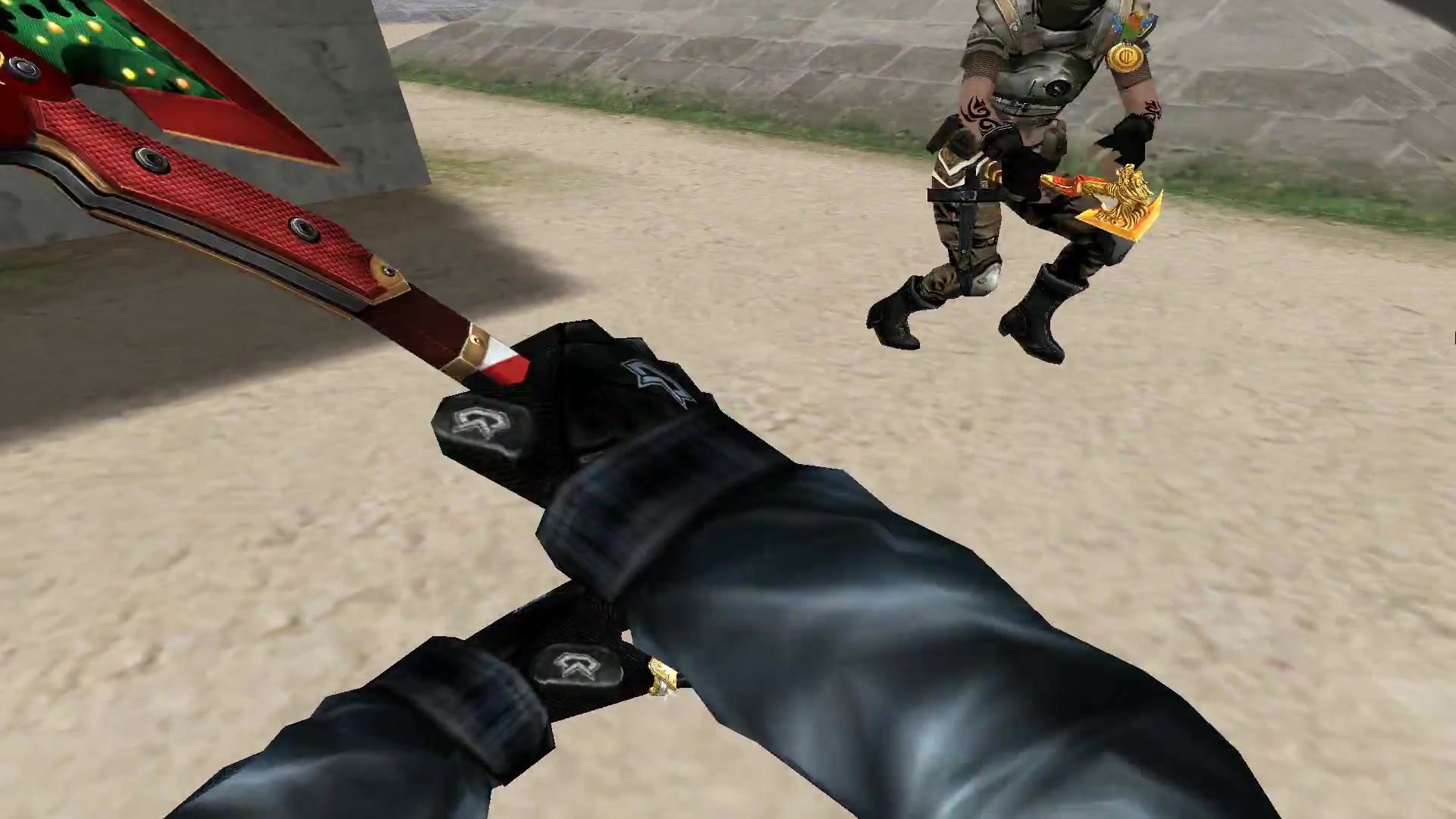 cf大厨哥:圣诞手斧对战龙啸-这局轻击过于压制