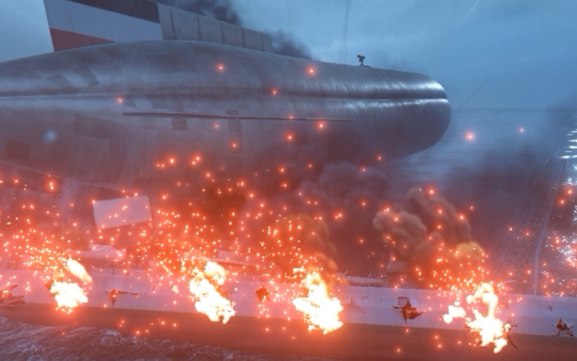 战地1不正经撞沉队友驱逐舰23333