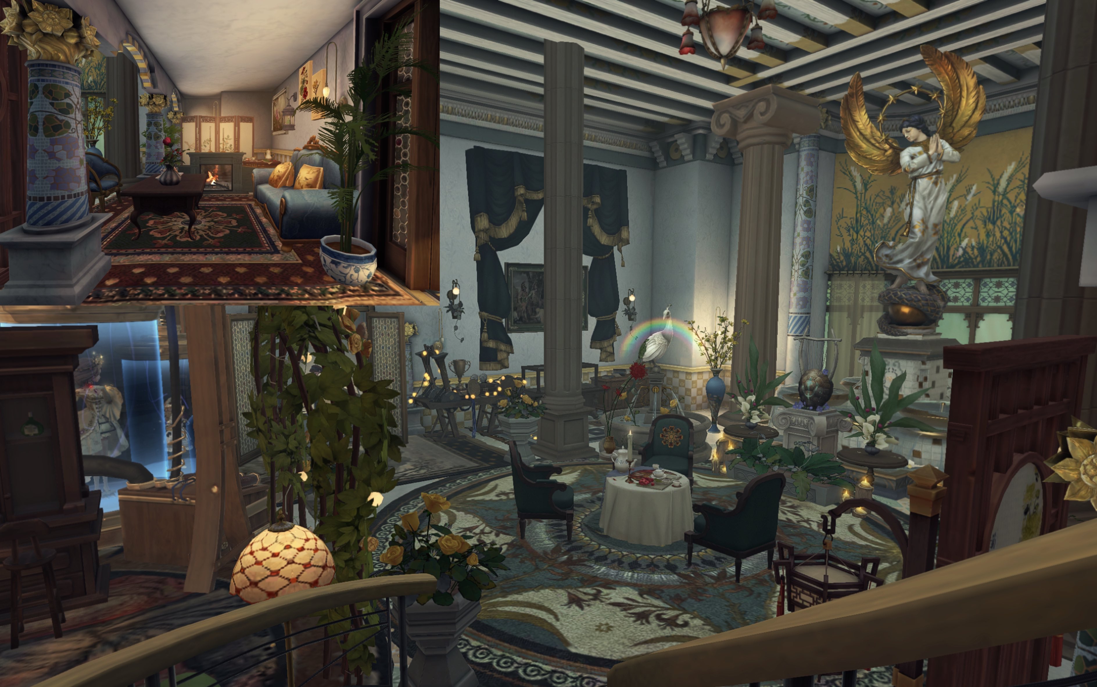 【第五人格归宿】迷雾山庄中西结合花园风格装修