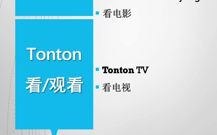 Tonton 的意思和与句子哔哩哔哩bilibili