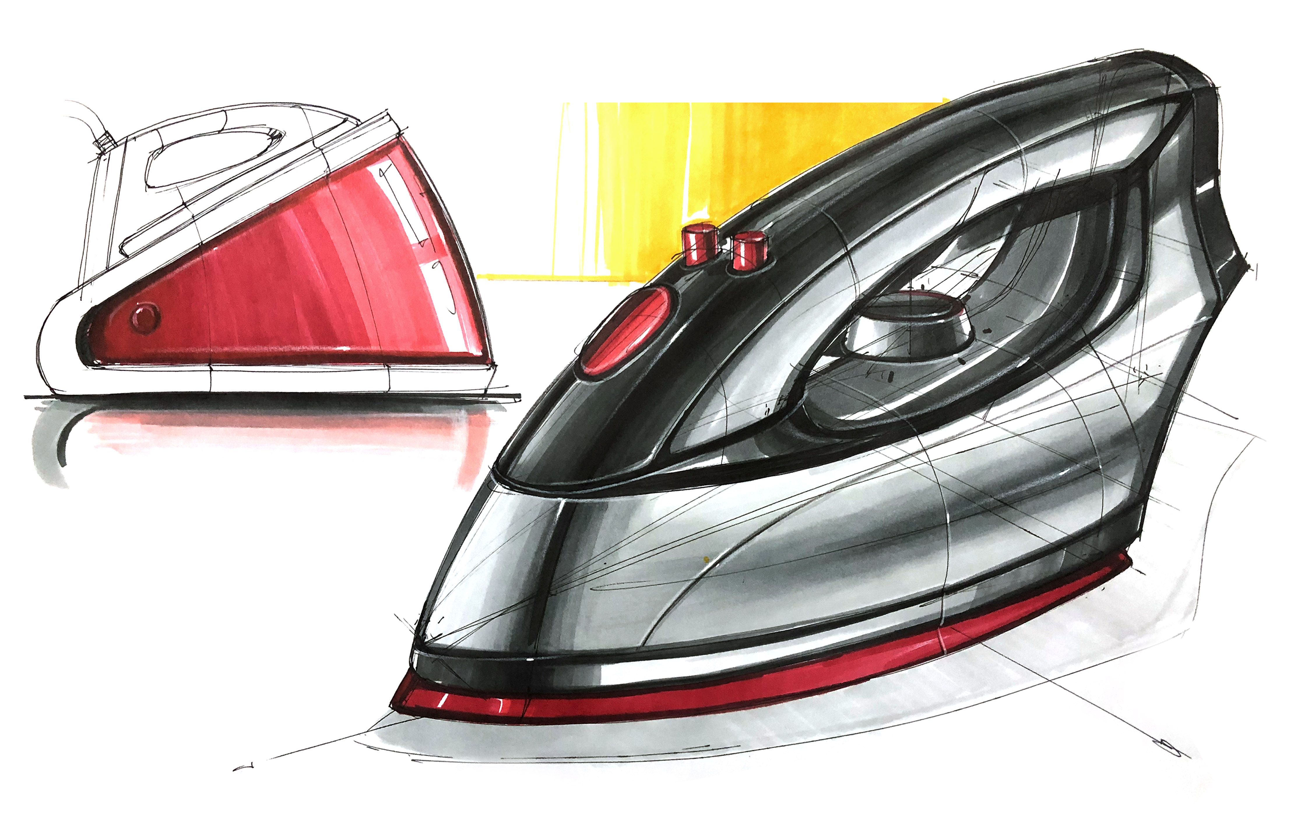 工业设计手绘/产品设计手绘——马克笔绘制曲面造型教学