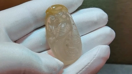 金丝玉吊坠/比翼鸟/500元
