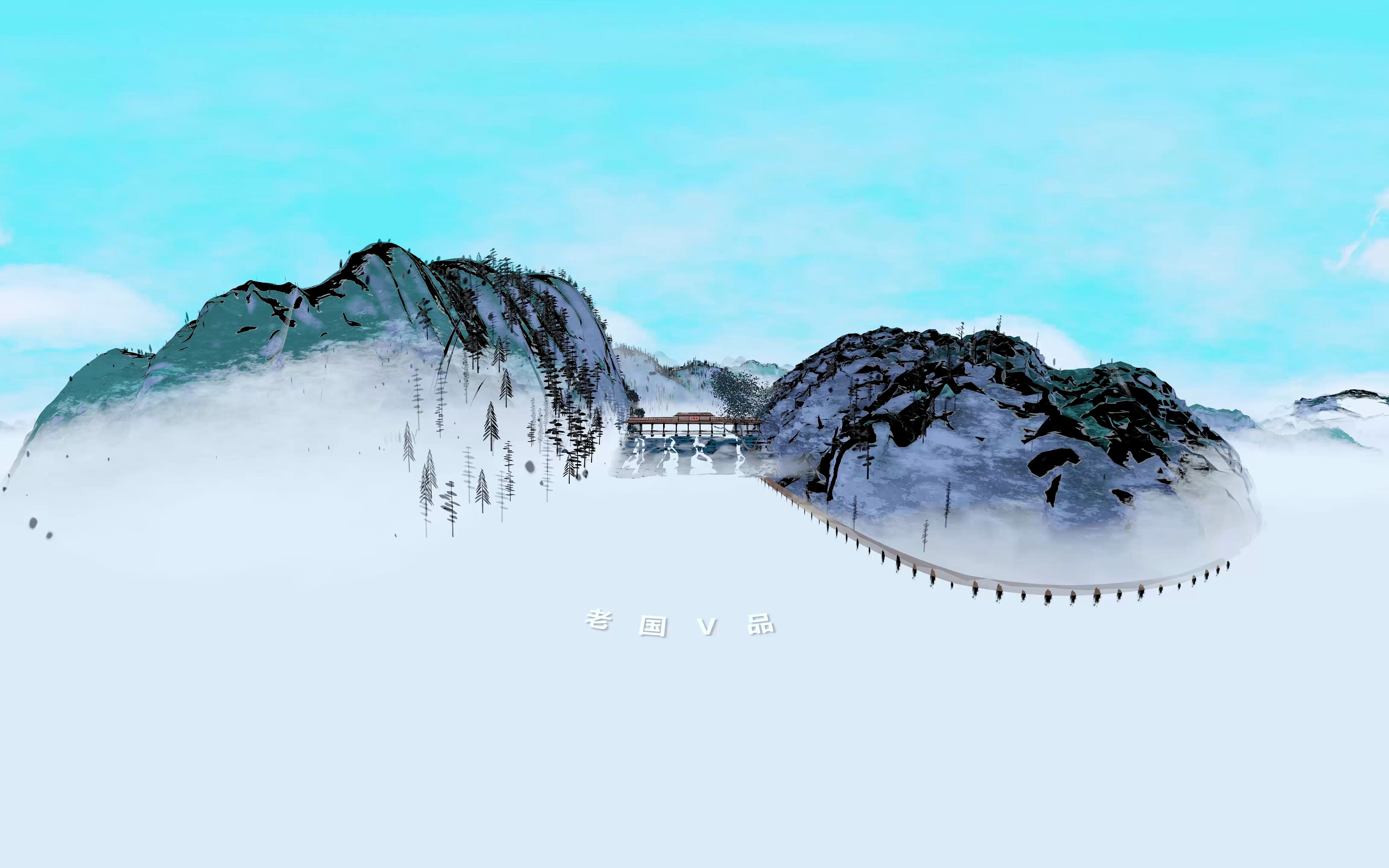 用blender制作水墨风格的全景视频项目