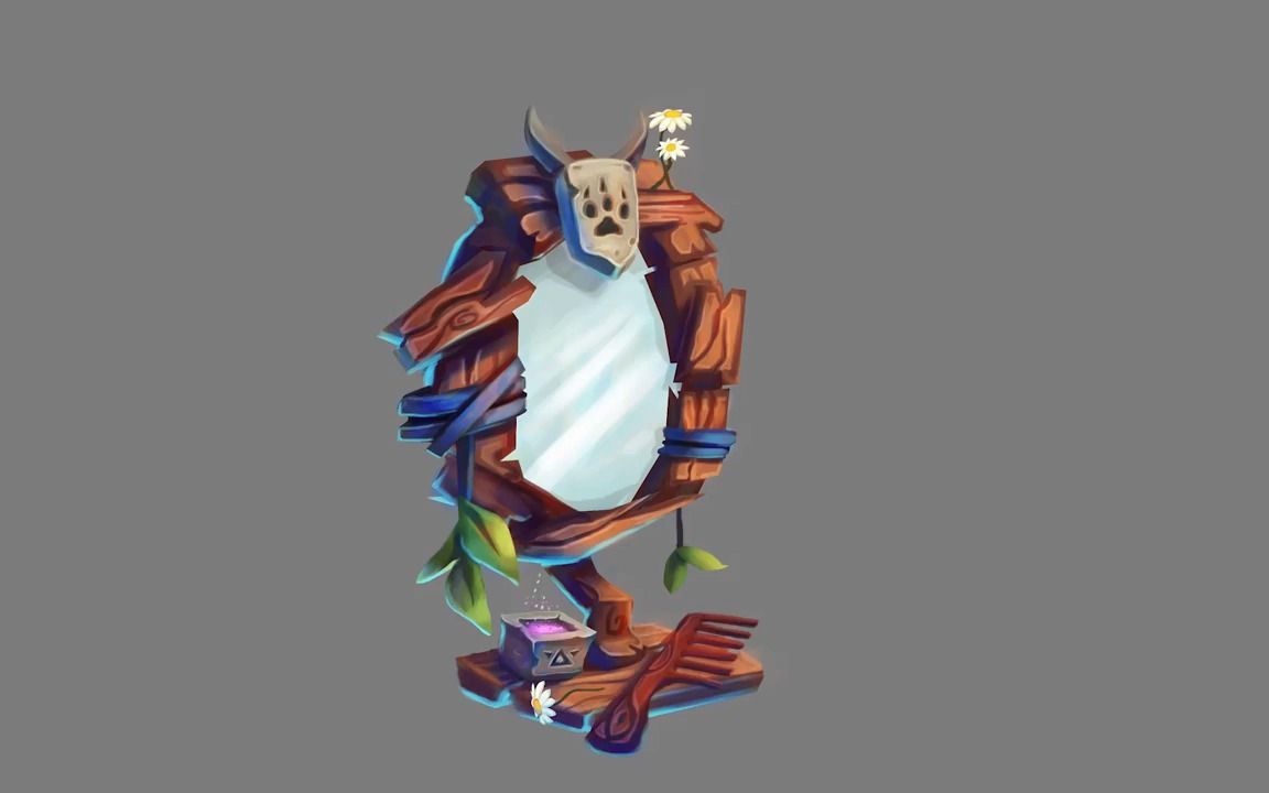 【游戏道具】魔镜 - 绘画过程