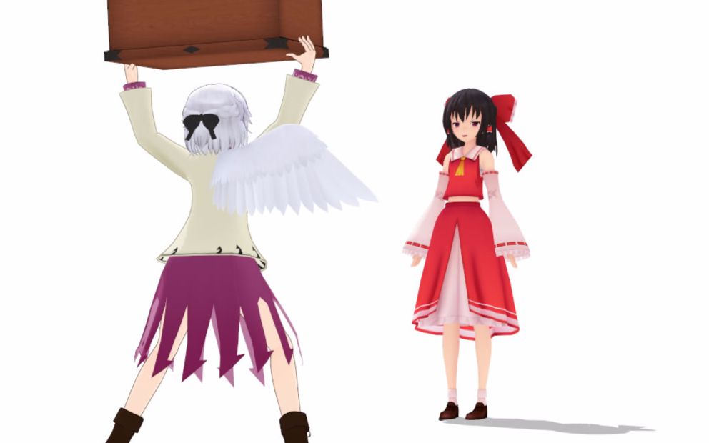 【东方MMD】听说探女捡到了灵梦的赛钱箱?_哔哩哔哩_bilibili