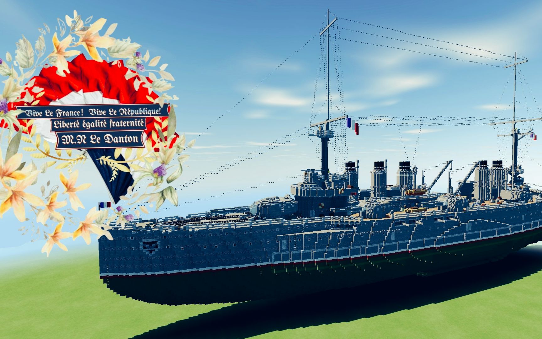 【minecraft】丹东级前无畏舰 2/1