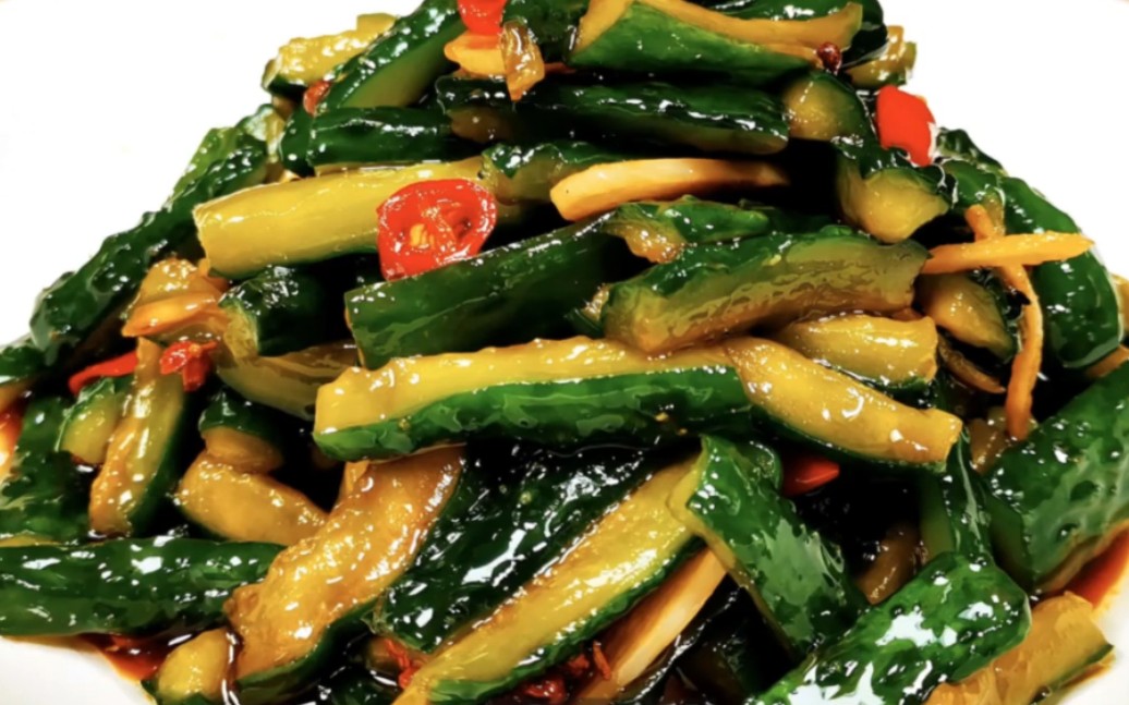 腌黄瓜这样做翠绿爽口超好吃!