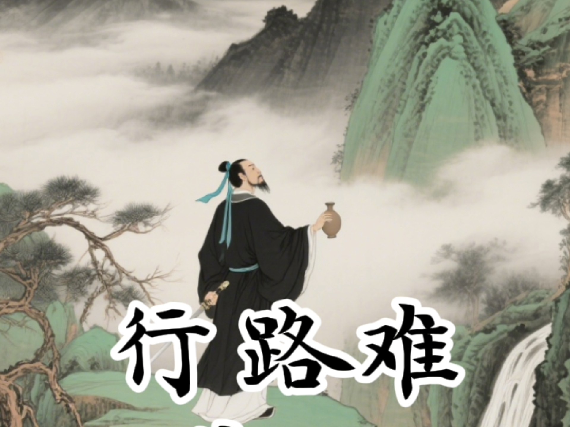 诗词《行路难》,发现诗词之美!学习古诗,爱上诗词!幼儿启蒙古诗!