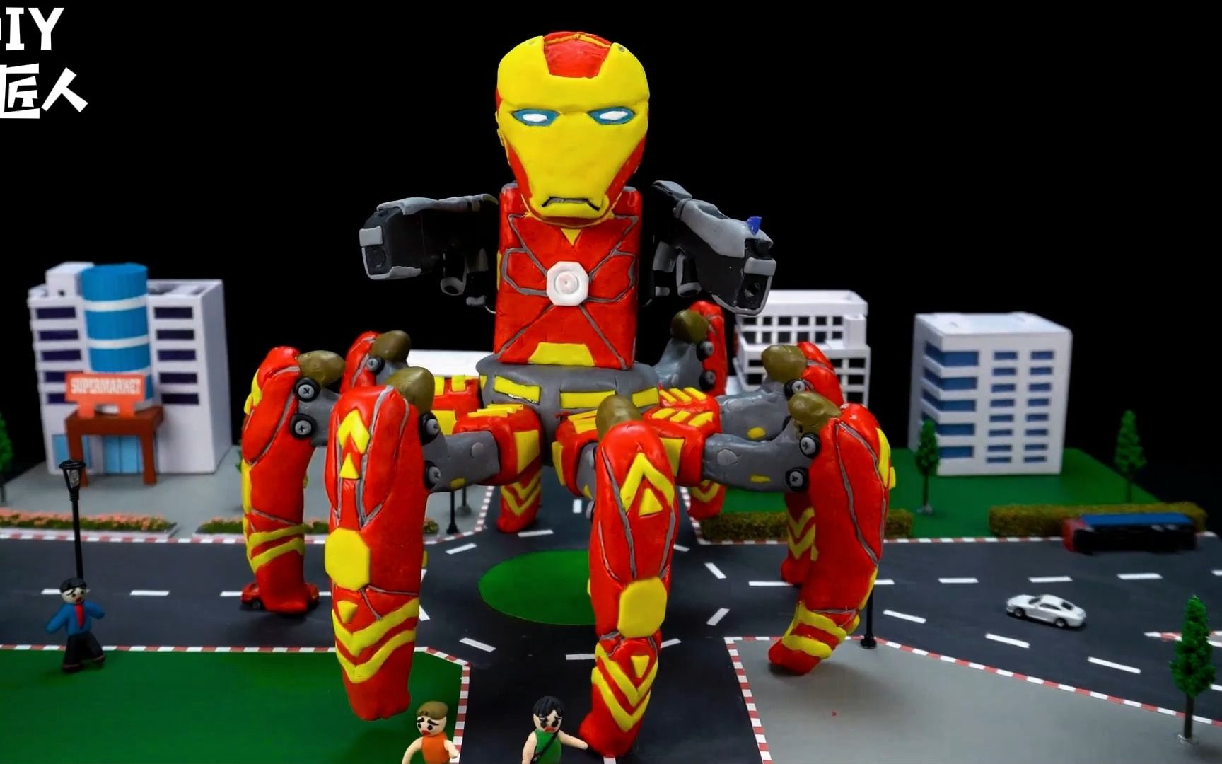 diy手工,穿上钢铁侠铠甲的查尔斯 #手工diy #手工制作