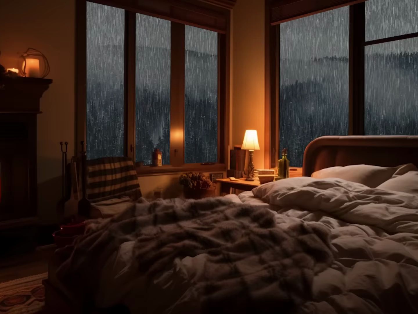 闭上眼睛,在窗边的细雨中入睡
