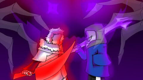 Killer!Sans vs Horror!Sans (both Canon) #1v1 #shorts 