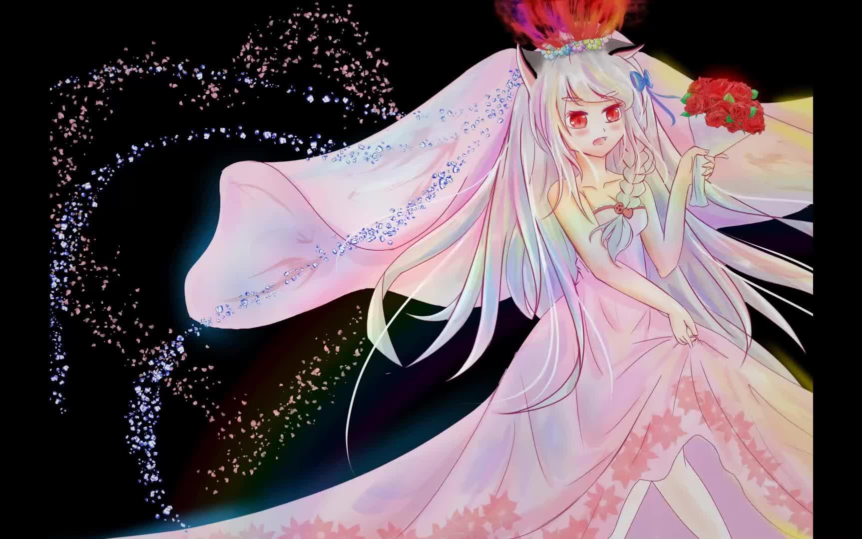 【板绘】碧蓝航线 夕立 婚纱_哔哩哔哩_bilibili