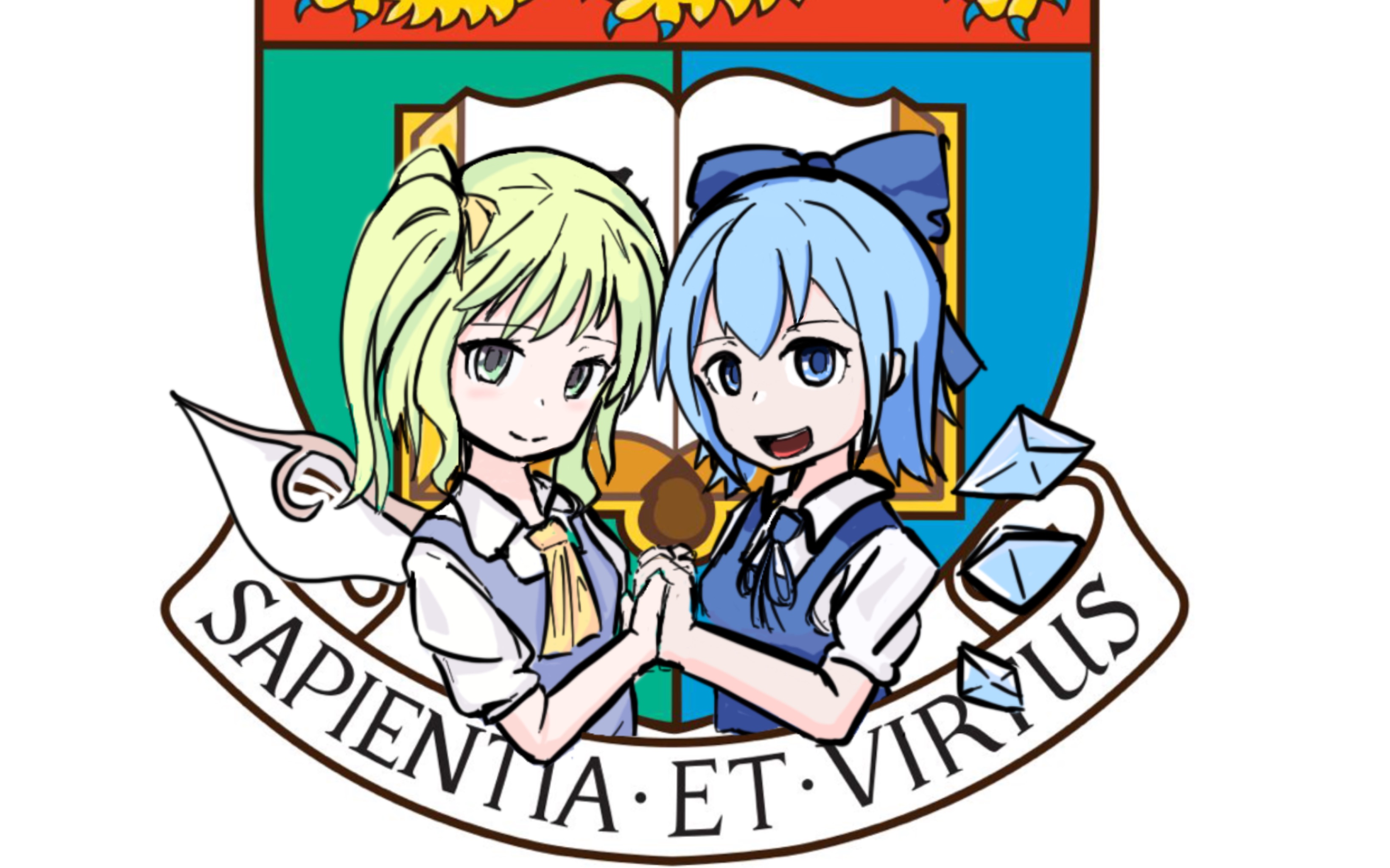 东方校徽异变之香港大学【绘画过程】