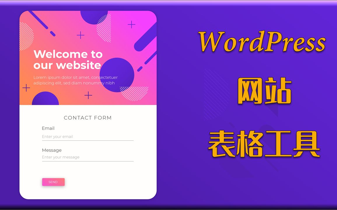 WordPress网站联系表格 | WordPress Contact Form | 联系表格工具推荐与功能展示哔哩哔哩bilibili