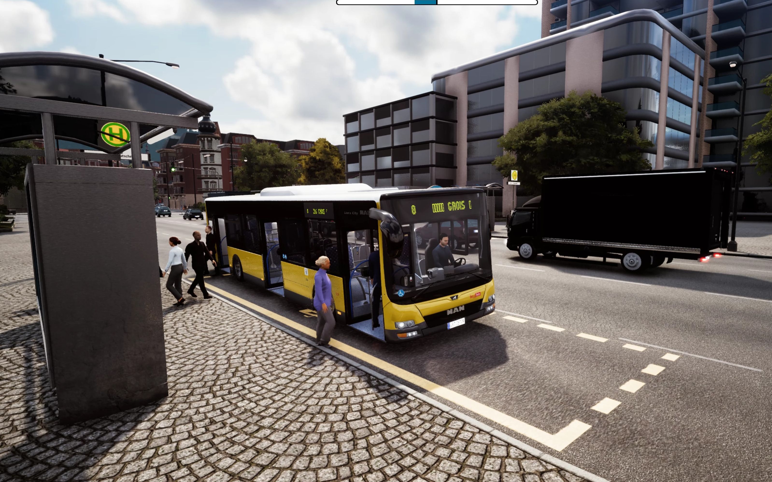 巴士模拟18 #22 第一条纯走市区线路8路开通 |初始版本bus simulator