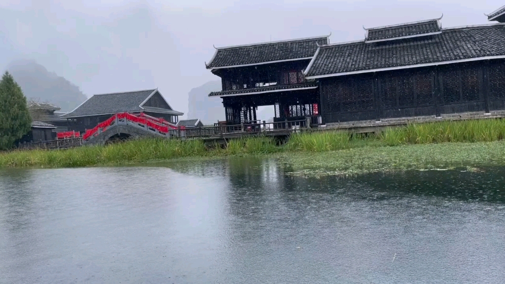 [图]雨中游湖