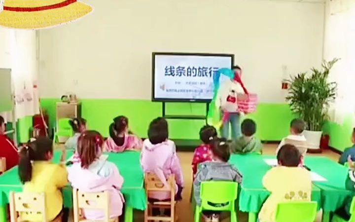 [图]大班美术一等奖公开课《线条的旅行》幼儿园公开课 大班美术课