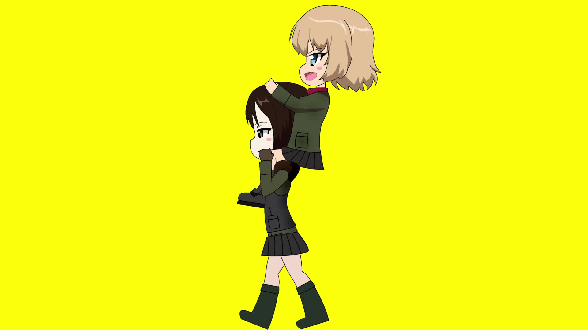 农娜背着喀秋莎无水印素材