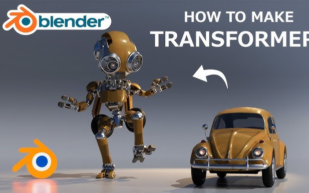 [Blender] 建模变形金刚+变身动画哔哩哔哩bilibili
