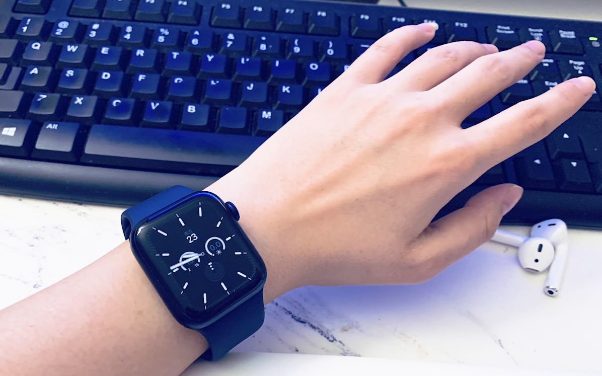 apple watch s6 开箱实录,海军蓝太好看啦!