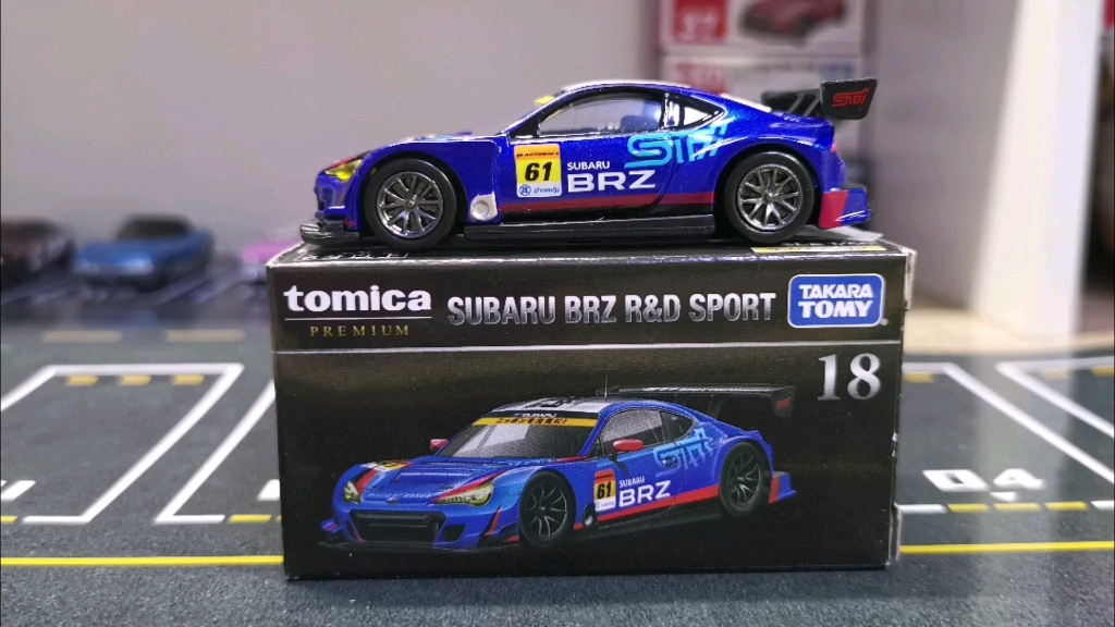 多美卡#tomica 黑盒tp18斯巴鲁brz完美涂装_哔哩哔哩_bilibili