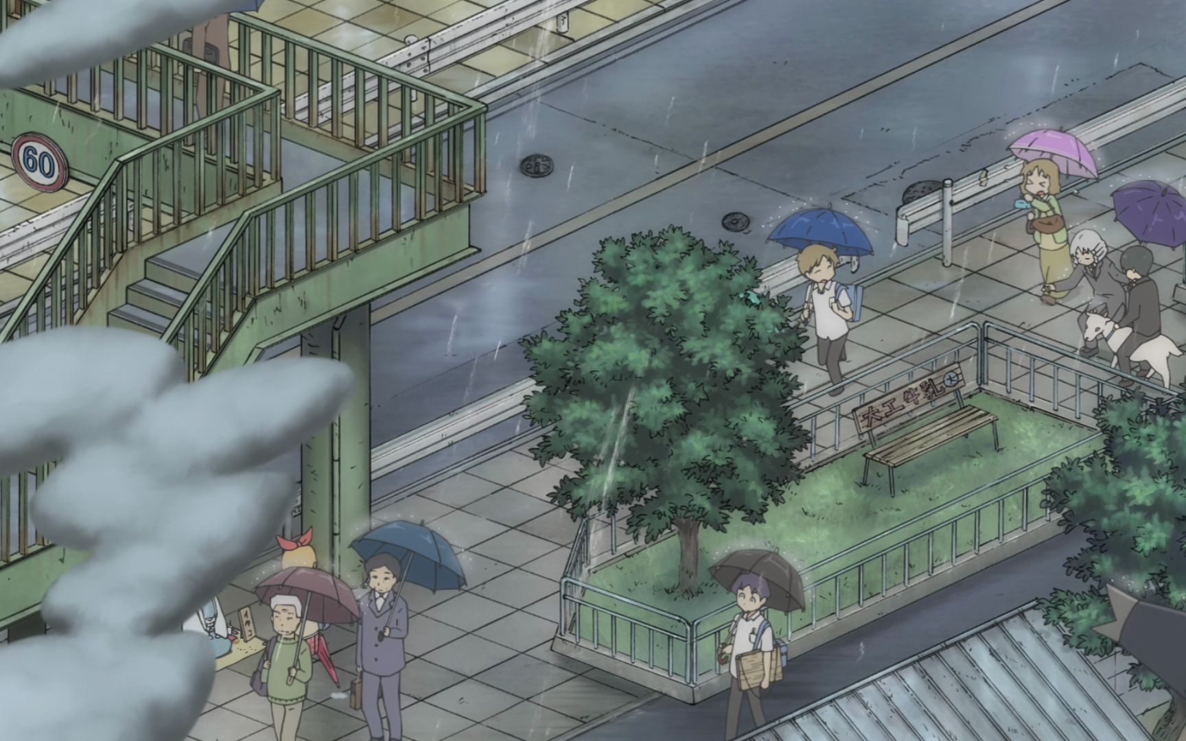 【1080p 60帧】日常/nichijou 第23~24话ed动画 《空がこんなに青いと