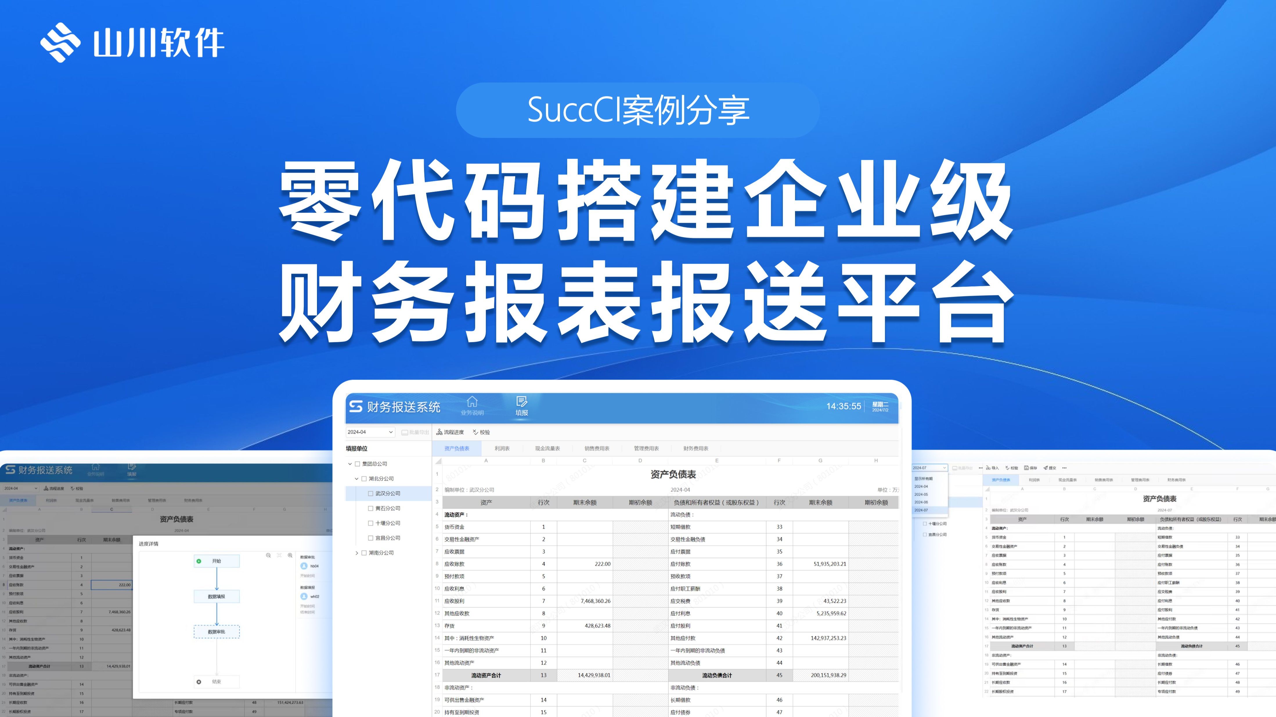 SuccCI案例分享|零代码搭建企业级财务报表报送平台哔哩哔哩bilibili