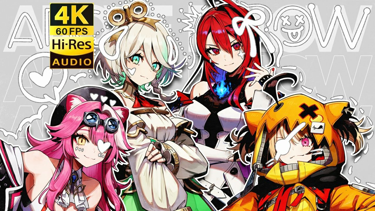 【4k60帧/hires无损音质】above below - hololive english -justice