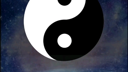 高速旋转的太极图