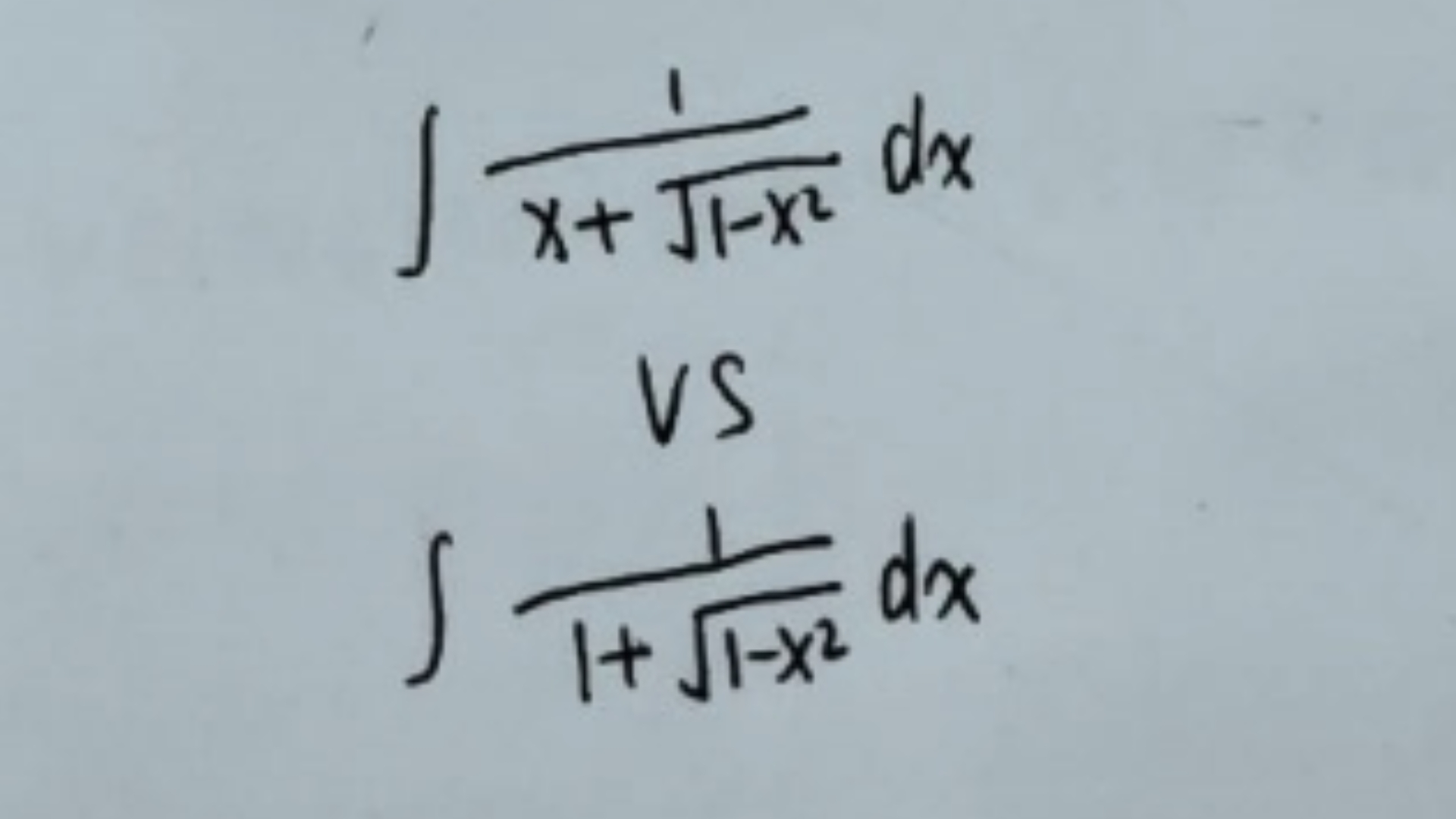 在积分题目中,可能一个数字不一样,那么整道题的方法就大相径庭,举两个小例子对比一下不同类型题目的差异 #积分 #考研数学 #25考研哔哩哔哩bilibili