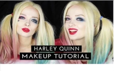 [图]【化妆】跟油管上的姐姐学化妆 变身自杀小队的小丑女Harley Quinn Makeup Tutorial