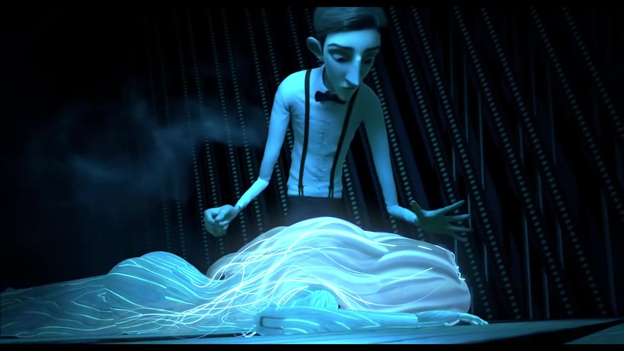 惊悚动画短片钢琴里的鬼影